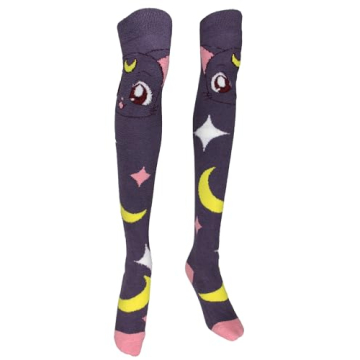 Sailor Moon Crystal Luna Knee-High Socks for Women