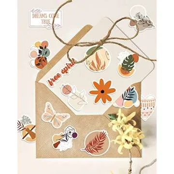 Benresive 300 Pcs Cute Stickers for Teens, Water Bottle Stickers, Preppy Boho Aesthetic Sticker Packs, Vinyl Waterproof Scrapbook Laptop Bulk Stickers for Adults Girls Kids