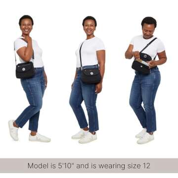 Baggallini Women's Calais Crossbody Bag for Travel and Daily Use