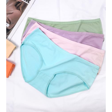 Eiggam Cotton Bikini Panties for Women Comfortable Full Coverage