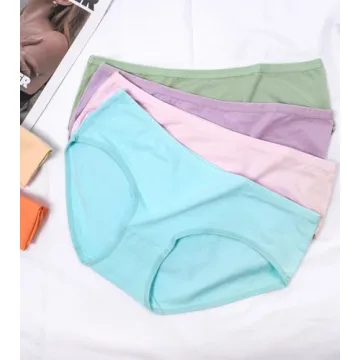 Eiggam Cotton Bikini Panties for Women Comfortable Full Coverage