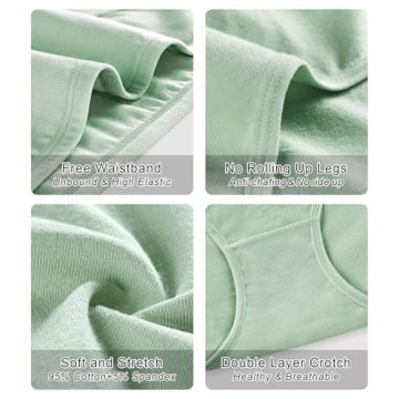 Eiggam Cotton Bikini Panties for Women Comfortable Full Coverage