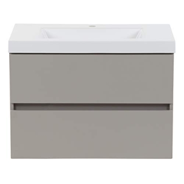 Spring Mill Cabinets Innes 30 Inch Floating Bathroom Vanity with White Single Sink Top, 2 Soft-Close...
