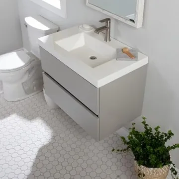 Spring Mill Cabinets 30 Inch Floating Bathroom Vanity
