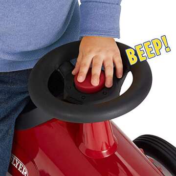 Radio Flyer Little Red Roadster, Toddler Ride on Toy, Ages 1-3, 24“ Length