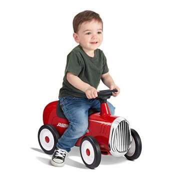 Radio Flyer Little Red Roadster, Toddler Ride on Toy, Ages 1-3, 24“ Length