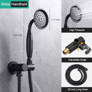 Elegant Homekicen Matte-Black Antique Shower System