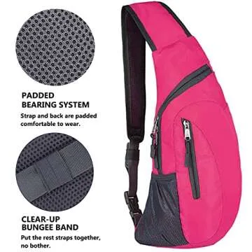 Peicees Stylish Waterproof Sling Bag for Men & Women