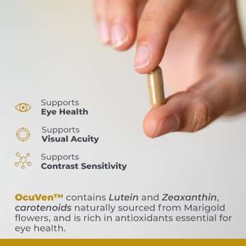 Premier Research Labs OcuVen - Lutein and Zeaxanthin Supplement, Eye Vitamins, Eye Health Supplements for Adults & Seniors, Vision Supplements, Macular Health, Eye Care - 60 Vegetarian Capsules