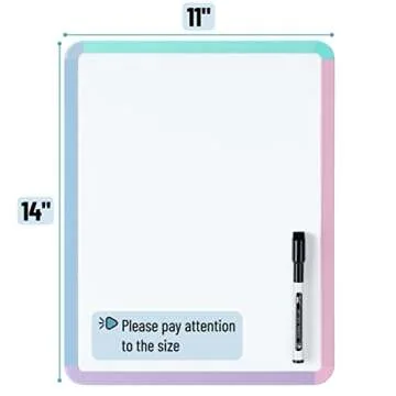 Mr. Pen 14" x 11" Colorful Framed Dry Erase Board