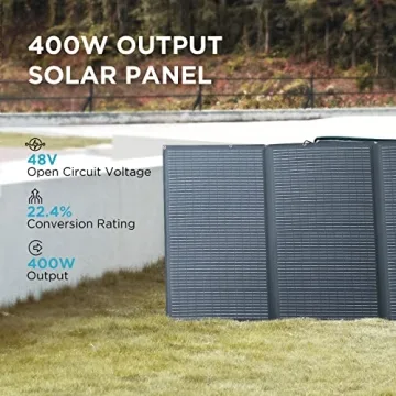 EF ECOFLOW 400W Portable Solar Panel - Waterproof & Foldable