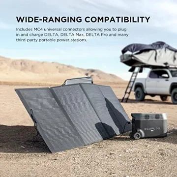 EF ECOFLOW 400W Portable Solar Panel - Waterproof & Foldable
