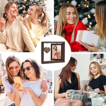 Craftique Best Friend Picture Frame Gifts, Friendship Gifts for Women, Best Friend Christmas/Birthday Gifts for Women, Graduation Long Distance Gifts for Best Friend Bestie BFF Soul Sister 4”x6” Photo