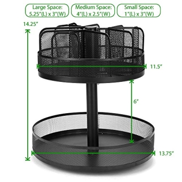 Mind Reader Snack Carousel - 2-Tier Countertop Organizer