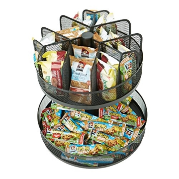 Mind Reader Snack Carousel - 2-Tier Countertop Organizer