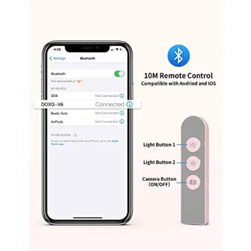 Viozon Extendable Selfie Stand with Wireless LED Light
