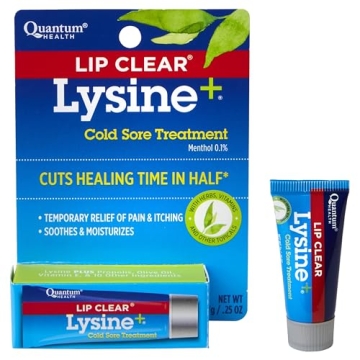 Quantum Health Lip Clear Lysine+ Cold Sore Treatment - Fast Relief with Natural Ingredients