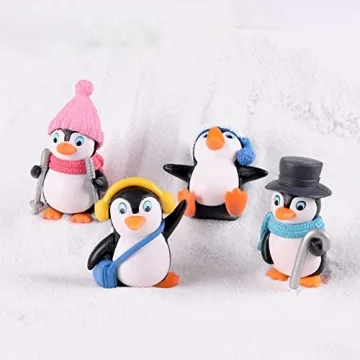 Cute MAOMIA Penguin Figurines Set for Party Decoration