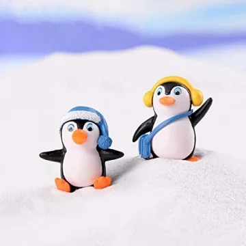 Cute MAOMIA Penguin Figurines Set for Party Decoration