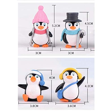 Cute MAOMIA Penguin Figurines Set for Party Decoration