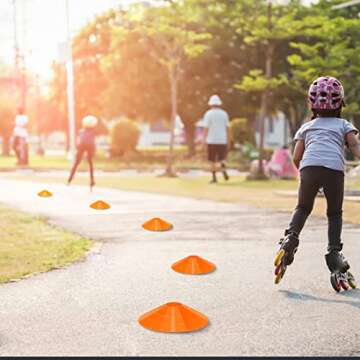 CLEAN PIONEER 60 Pack Agile Soccer Cones with Portable Bags & Brackets,Sports Cones,Cone Sport,Agile Soccer Cones Used for Football Training…