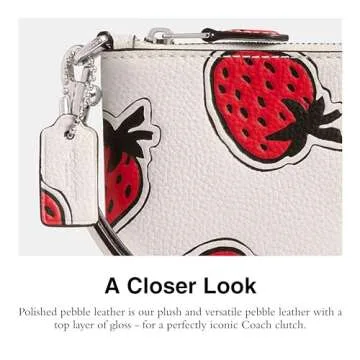 Chic Coach Small Wristlet in Chalk Multi - Timeless Style