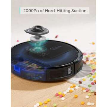 eufy Robot Vacuum G30, 2000 Pa Suction, Robot Vacuum for Carpets and Hard Floors, Ideal for Pet Owners, Dynamic Navigation, Wi-Fi