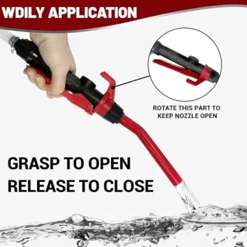 Battery Powered Gas Transfer Pump with Hose & Nozzle