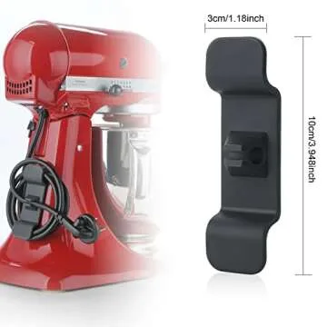 RORBAM Cord Organizer for Kitchen Appliances,Cord holder Cable Organizer for Household Appliances,Cable Keeper for Kitchen Stand Mixers, Coffee Maker, Pressure Cooker & Air Fryer (2 Pack, Gray)