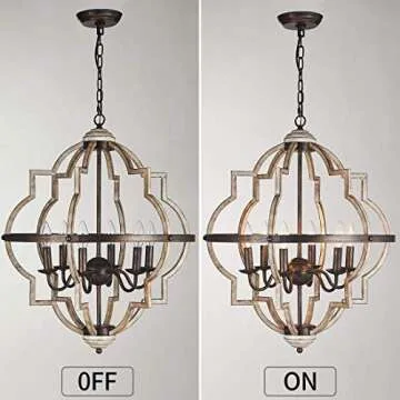 Stunning TZOE Orb 6-Light Chandelier for Your Home Lighting