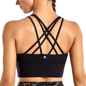 CRZ Yoga Strappy Longline Sports Bra for Women