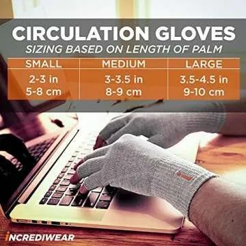 Incrediwear Fingerless Gloves for Arthritis Relief and Comfort