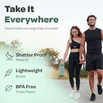 Hydracy Water Bottle with Time Marker -Large Half Gallon 64 oz BPA Free Bottle & No Sweat Sleeve -Leak Proof Gym Bottle with Fruit Infuser Strainer & Times to Drink -Ideal Gift for Sports & Outdoors