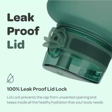 Hydracy Water Bottle with Time Marker -Large Half Gallon 64 oz BPA Free Bottle & No Sweat Sleeve -Leak Proof Gym Bottle with Fruit Infuser Strainer & Times to Drink -Ideal Gift for Sports & Outdoors