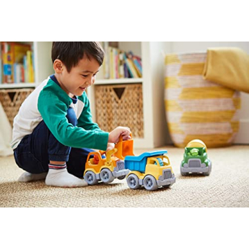 Eco-Friendly Green Toys Construction Vehicle Set for Kids