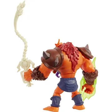 Masters of the Universe and He-Man Beast Man Action Figure with Power Attack Move & 2 Accessories Inspired by MOTU Netflix Animated Series, 5.5-in Collectible Toy for Kids Ages 4 Years & Older