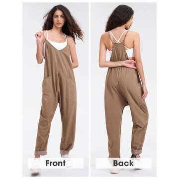 EXLURA Womens Casual Summer Jumpsuits - Stylish Comfort