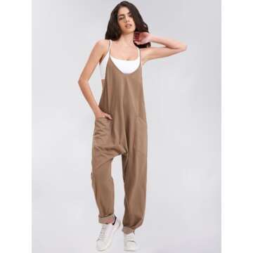 EXLURA Womens Casual Summer Jumpsuits - Stylish Comfort