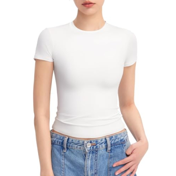 PUMIEY Y2K Slim Fit Summer Tops for Women - Crop Style