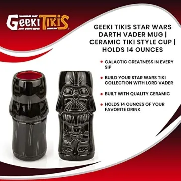 STAR WARS Geeki Tikis Darth Vader Mug | Official Collectible Tiki Style Ceramic Cup | Holds 14 Ounces