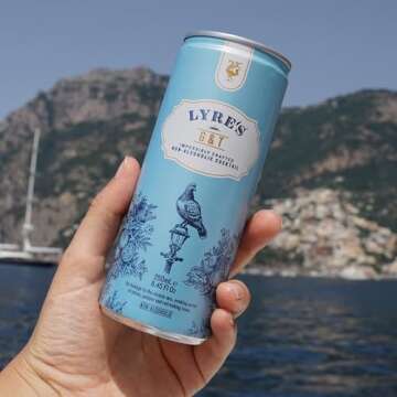 Lyre's G&T Premium Non Alcoholic Spirits, Ready To Drink Mocktails & Nonalcoholic Drinks, 8.45 Fl Oz...