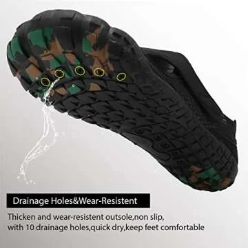 Womens Water Shoes Thicken Soles Cozy Breathable Barefoot Athletic Aqua Shoes for Beach Swim Pool Diving Hiking Water Sports 5.5 Women