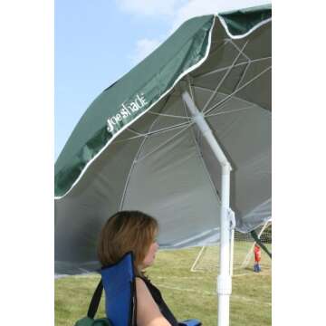 JoeShade, Portable Sun Shade Umbrella, Sunshade Umbrella, Sports Umbrella, RED