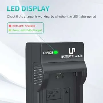 Portable LP LP-E6 Battery Charger for Canon Cameras