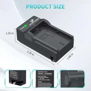 Portable LP LP-E6 Battery Charger for Canon Cameras