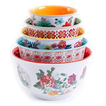 Vibrant 10-Piece Nesting Mixing Bowl Set from Pioneer Woman