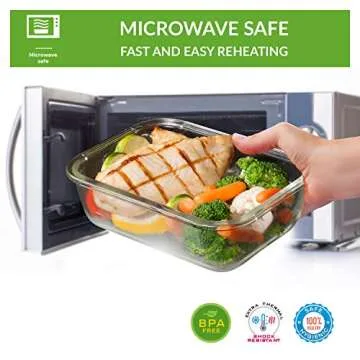 Glass Food Storage Containers - Versatile & Leakproof 6-Pack