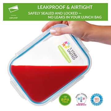 Glass Food Storage Containers - Versatile & Leakproof 6-Pack