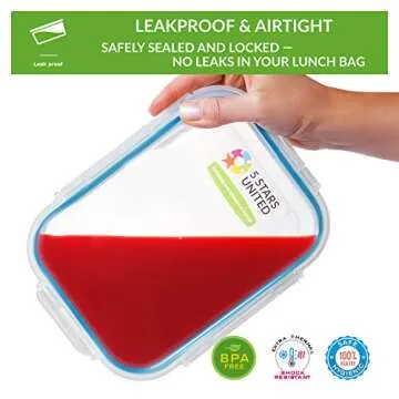 Glass Food Storage Containers - Versatile & Leakproof 6-Pack