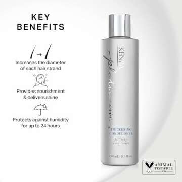Kenra Platinum Thickening Conditioner | Provides Nourishment & Delivers Shine | Increases Thickness ...